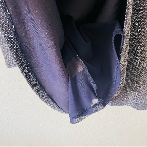 Free People Double Scoop Neck Metallic Skater Dress - Picture 11 of 15